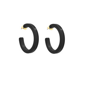 Zenzii Resin Hoop Earring Medium