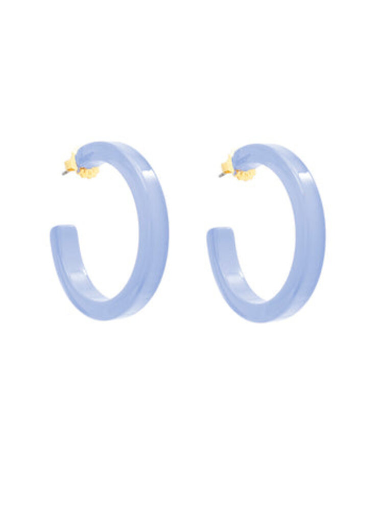 Zenzii Resin Hoop Earring Medium