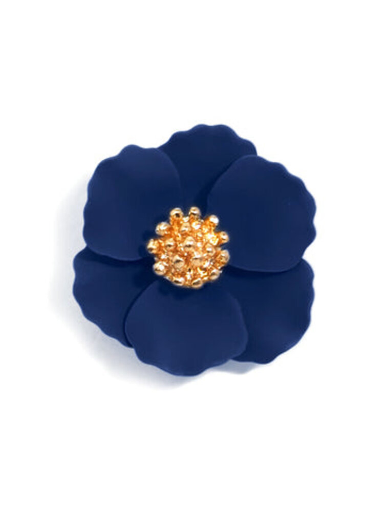 Zenzii Painted Metal Flower w/ Gold Accents