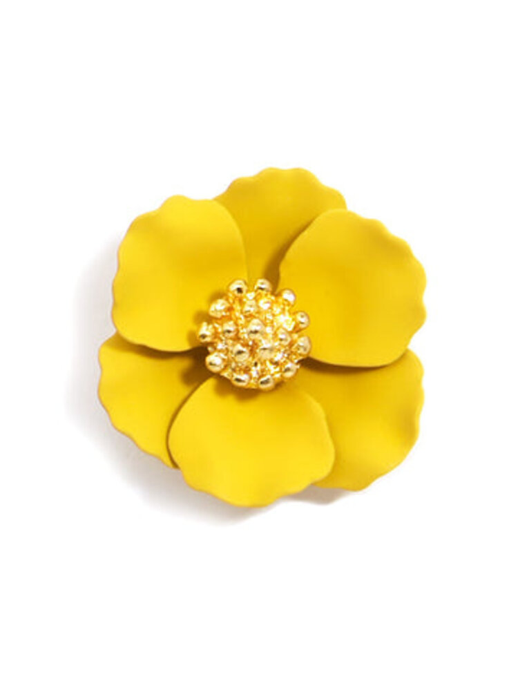 Zenzii Painted Metal Flower w/ Gold Accents