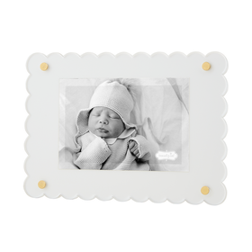 Mud Pie Scalloped Acrylic Frame