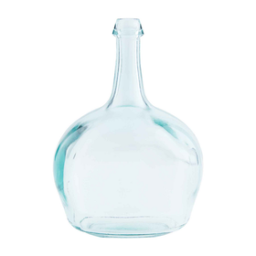 Mud Pie Clear Bottleneck Glass Vase
