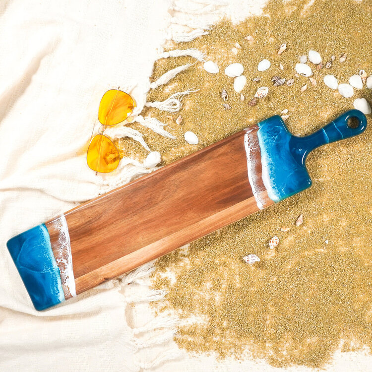 Lynn & Liana Serveware Resin Baguette Acacia  Board