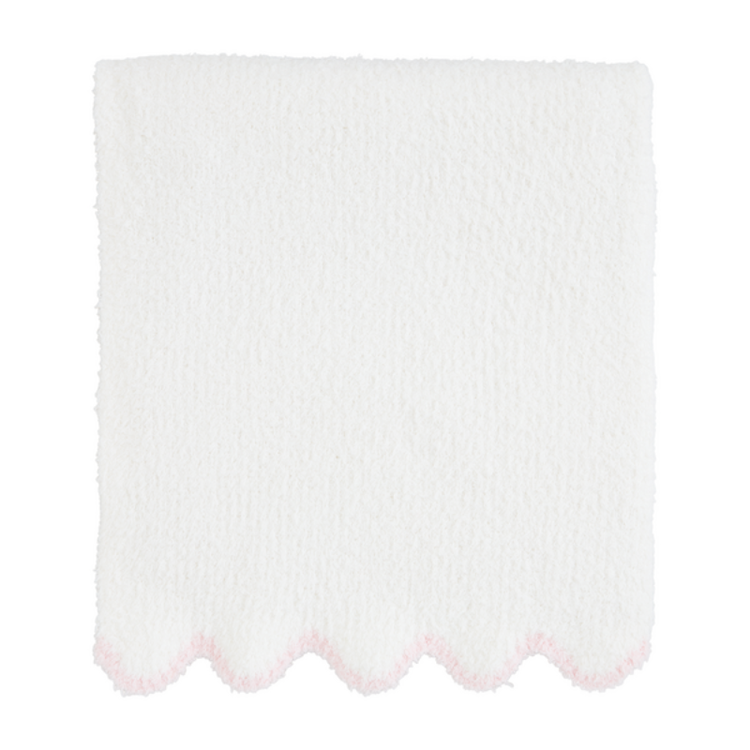 Mud Pie Scallop Chenille Blanket