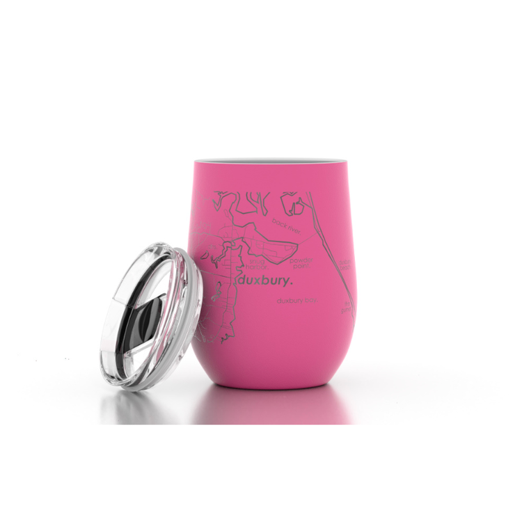 Well Told Etched Home Town Map Insulated Wine Tumbler