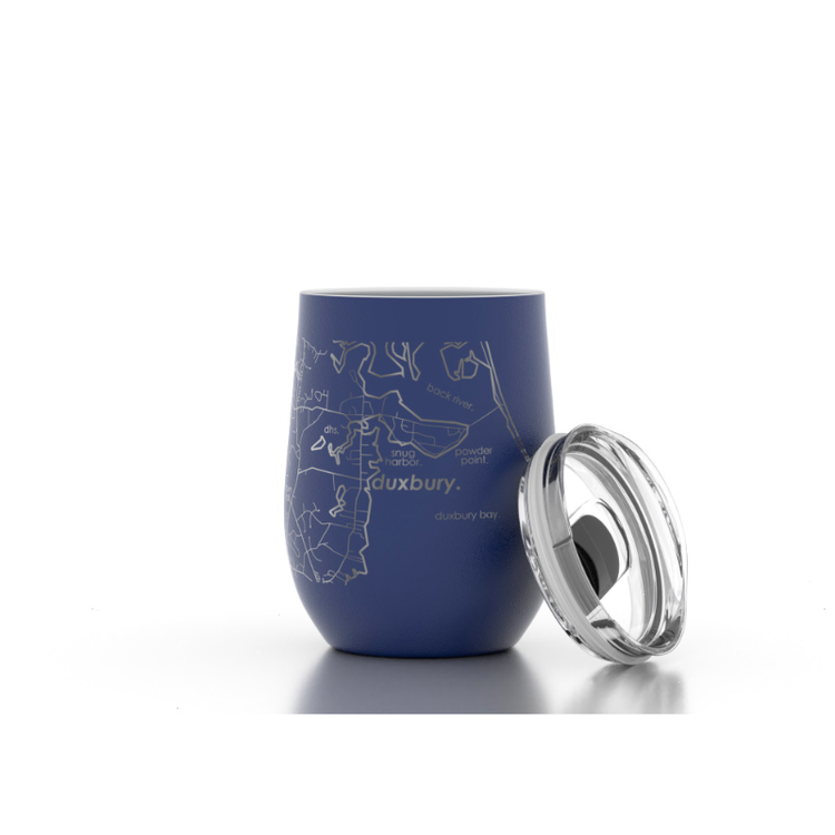 Well Told Etched Home Town Map Insulated Wine Tumbler