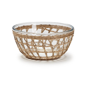 Two's Company Woven Lattice Bowl Large