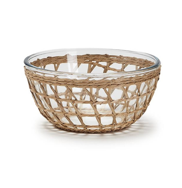 Two's Company Woven Lattice Bowl Large