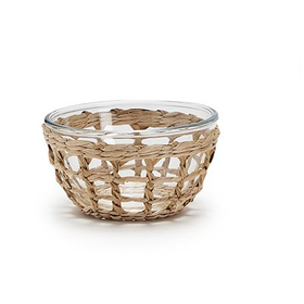 Two's Company Woven Lattice Bowl Small