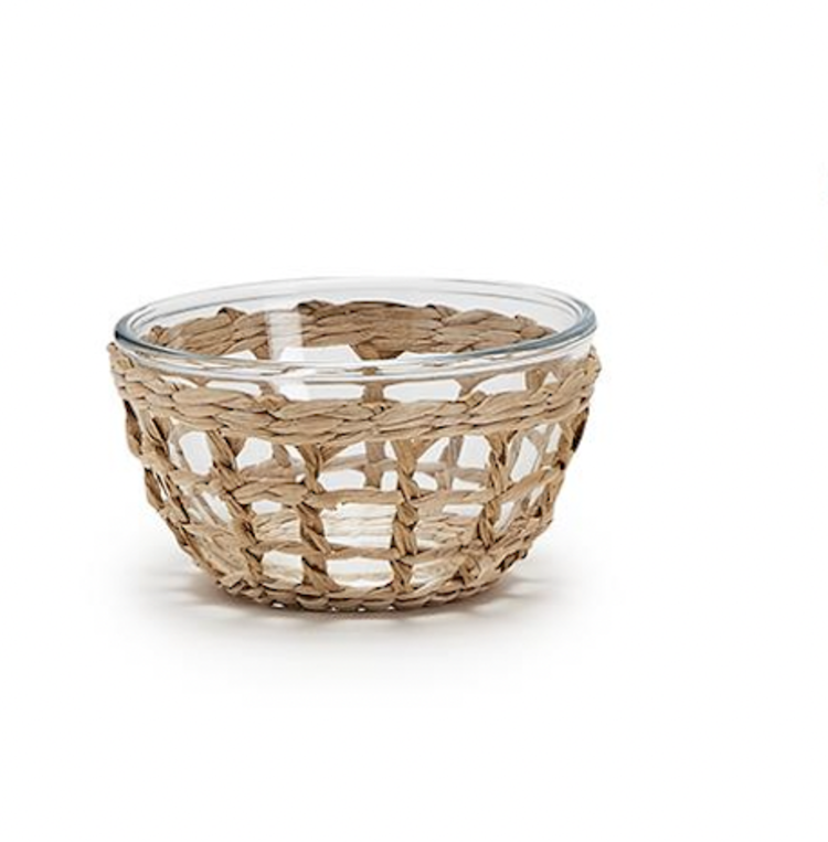 Two's Company Woven Lattice Bowl Small