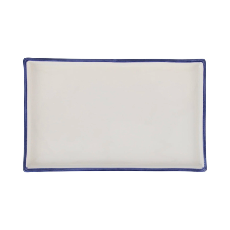 Viva by VIETRI Santorini Stripe Rectangular Tray