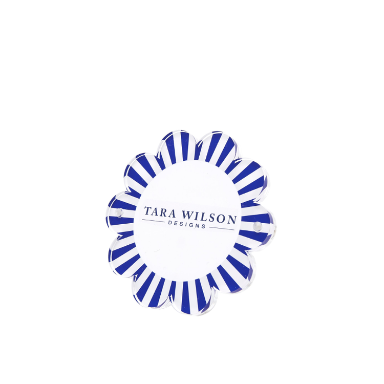 Tara Wilson Designs Daisy Blue/White Frame