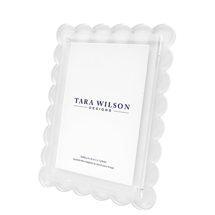 Tara Wilson Designs Scallop White  Frame