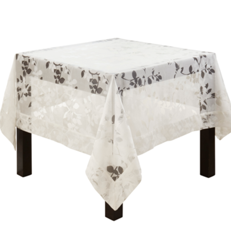 SARO Burnout Voile Vine Tablecloth