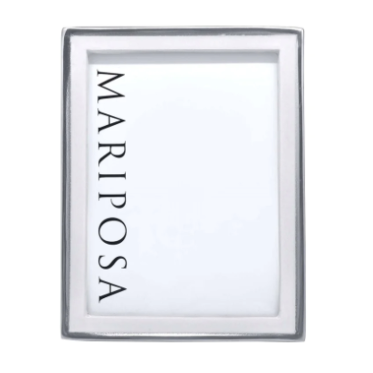 Mariposa Signature White 5x7 Frame