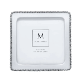 Beaded White 5x5 Frame
