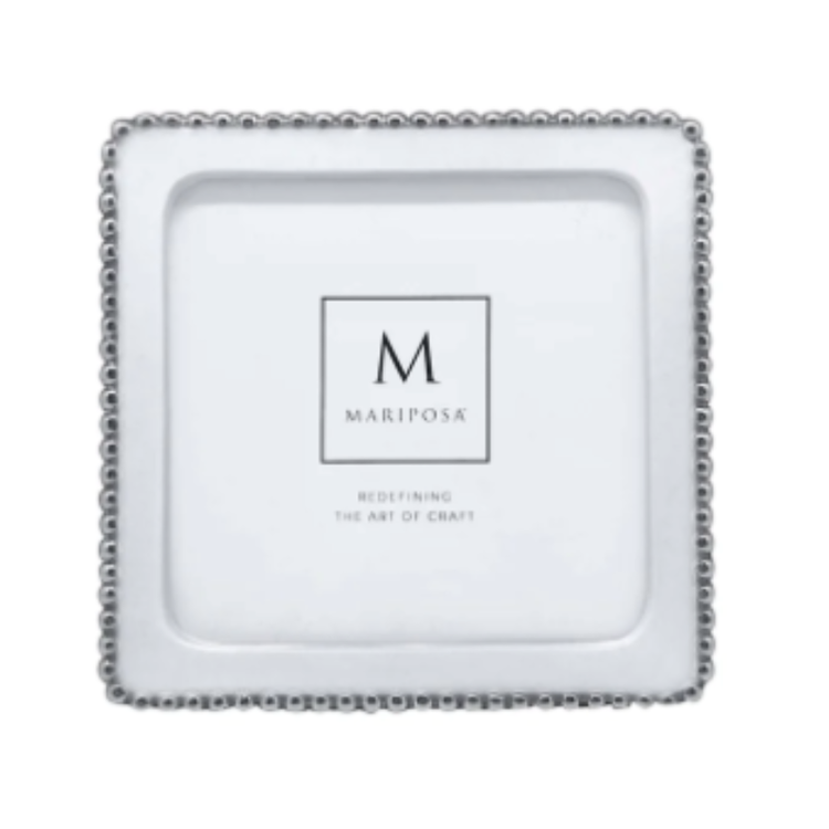 Beaded White 5x5 Frame