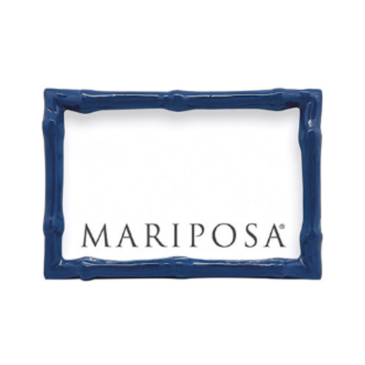Mariposa Bamboo Blue 4x6 Frame