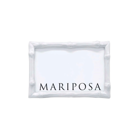 Mariposa Bamboo White 4x6 Frame