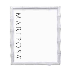 Mariposa Bamboo White 8x10 frame