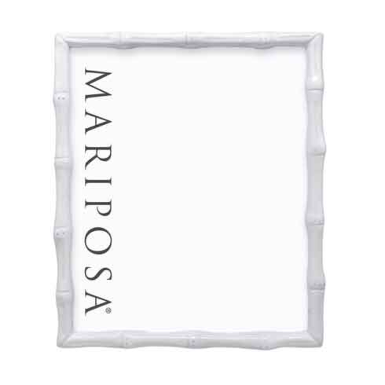 Mariposa Bamboo White 8x10 frame