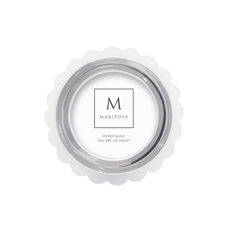 Mariposa Acrylic Scallop Translucent Round Frame