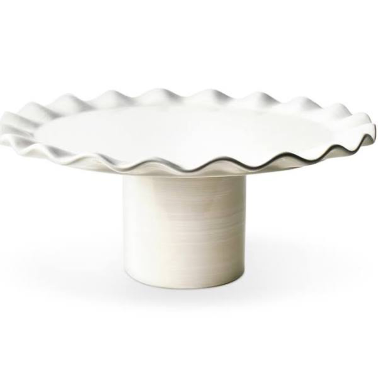 Coton Colors Signature Ruffle 14in Cake Stand