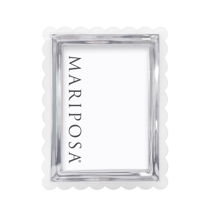 Mariposa Acrylic Scallop Translucent 5x7 Frame