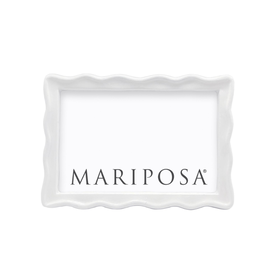 Mariposa Wavy White 4x6 Frame
