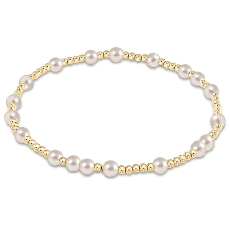 enewton design Hope Unwritten 4mm Bead Bracelet - Pearl