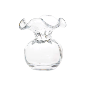 Vietri Hibiscus Glass Clear Bud Vase