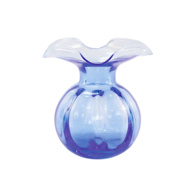 Vietri Hibiscus Glass Cobalt Bud Vase