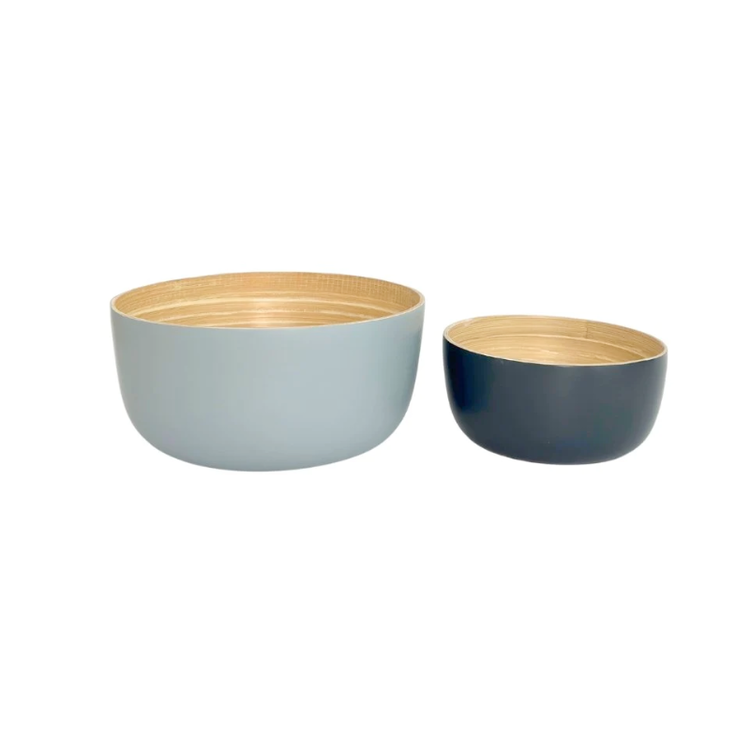 Porter Green Bamboo Bowls Set of 2