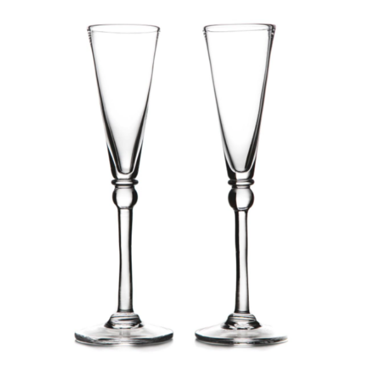 Simon Pearce Hartland Flutes (2) In Gift Box