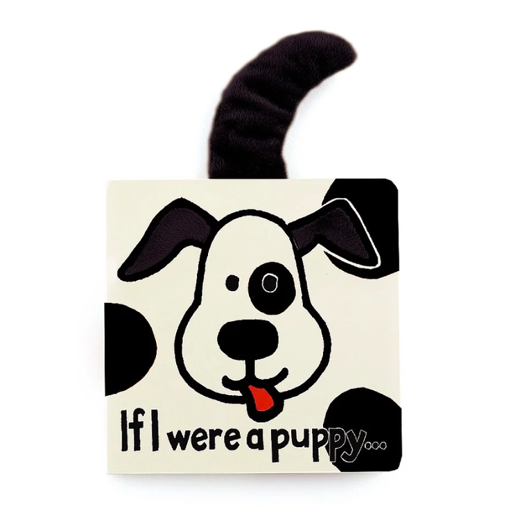 jellycat If I Were a Puppy Board Book (Black & Cream)