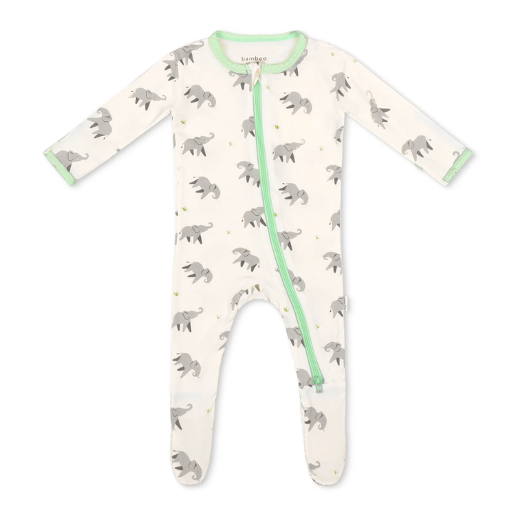Bamboo Little Zippered Footie-Bamboo Little