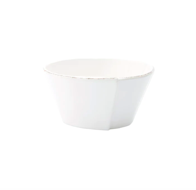 Vietri Lastra White Stacking Cereal Bowl