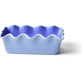 Coton Colors Iris Blue Ruffle Loaf Pan