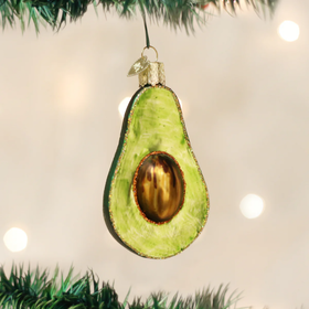 Old World Christmas Avocado Glass Ornament