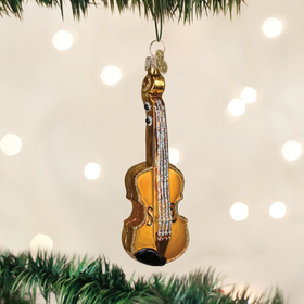 Old World Christmas Violin Glass Ornament