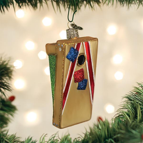 Old World Christmas Corn Hole Game Glass Ornament
