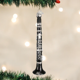 Old World Christmas Clarinet Glass Ornament