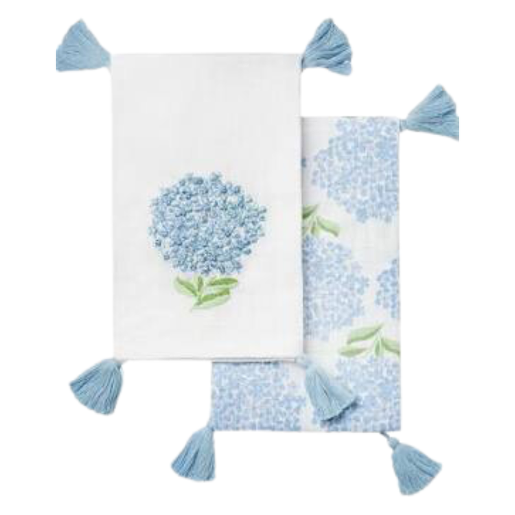 Hydrangea Dish Towel Set of 2