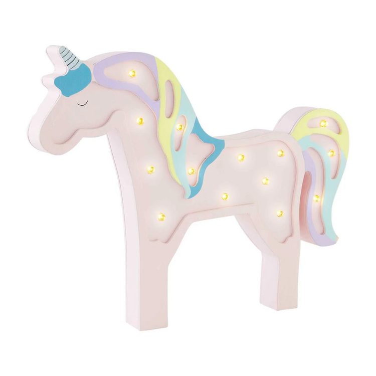 Mud Pie Unicorn Wood Night Light