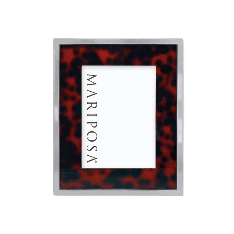 Tortoise w/ Metal Border Frame 5x7