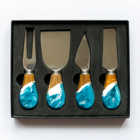 Lynn & Liana Serveware Resin Coated Cheese Knife Set