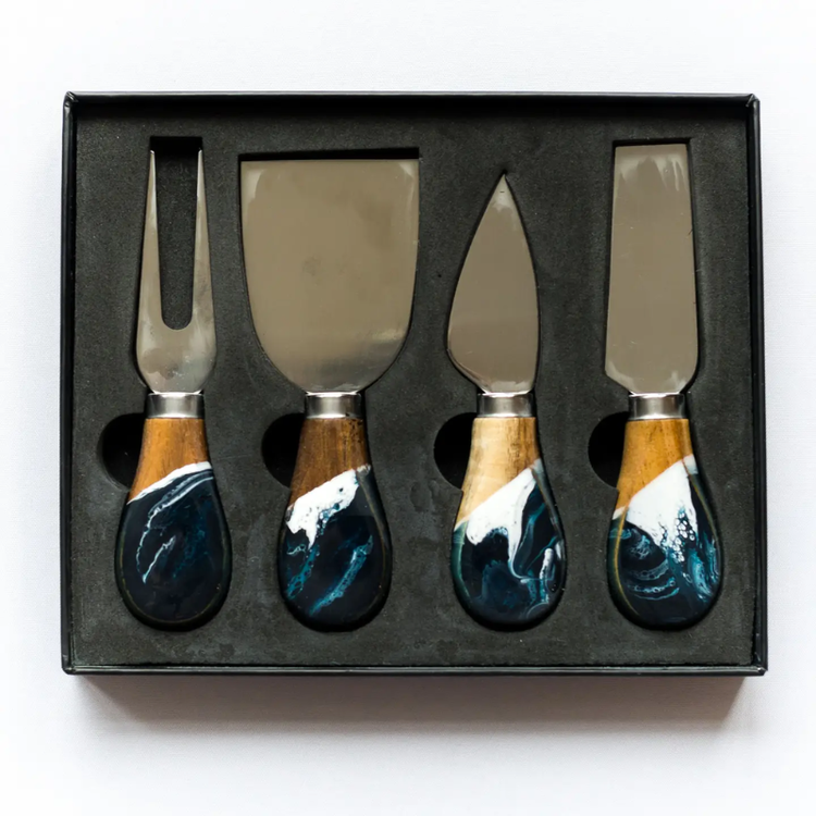 Lynn & Liana Serveware Resin Coated Cheese Knife Set