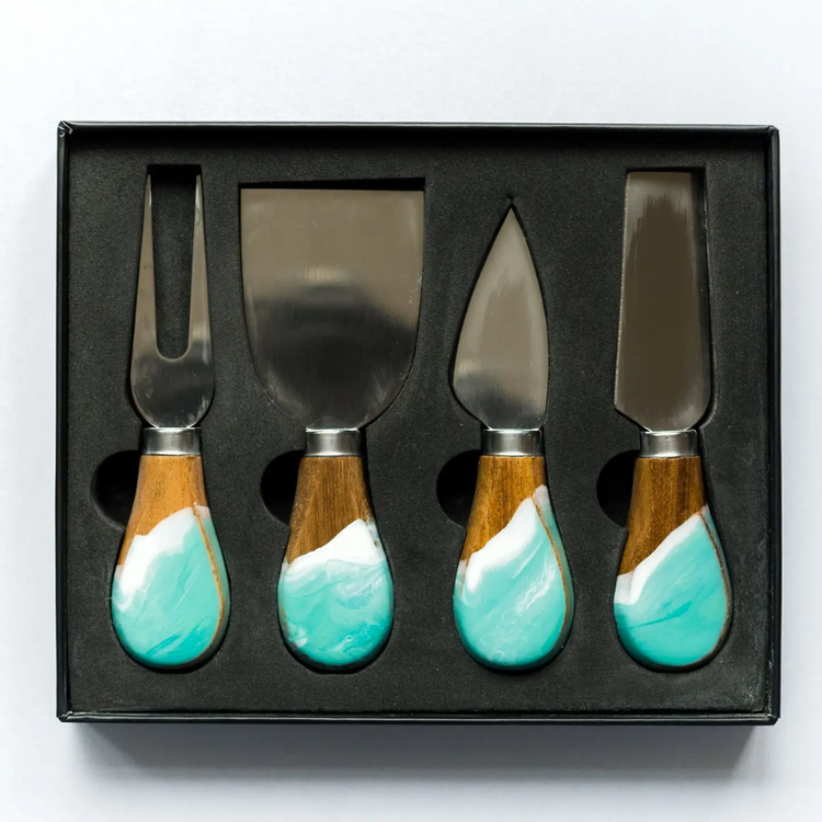Lynn & Liana Serveware Resin Coated Cheese Knife Set