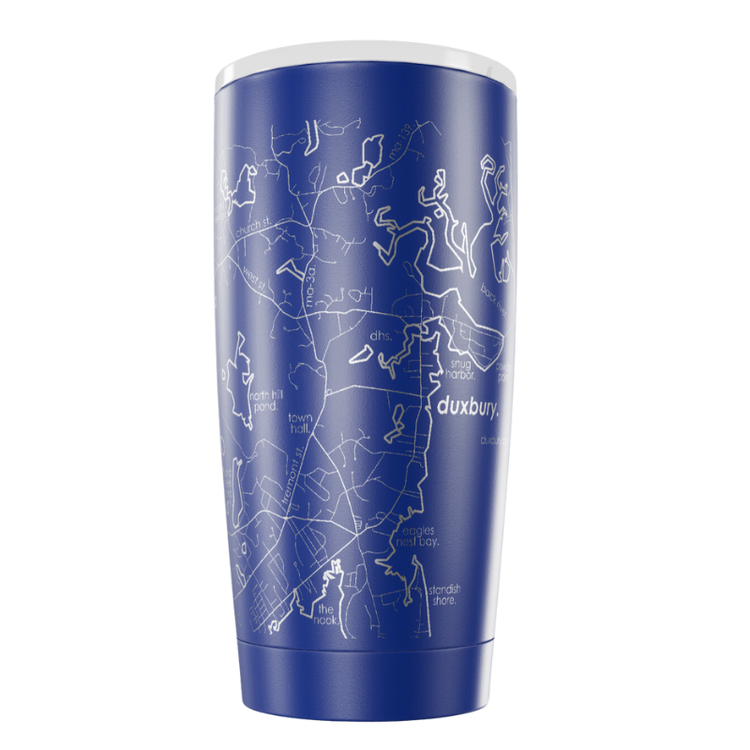 Well Told Home Town Map 20oz Tumber Navy