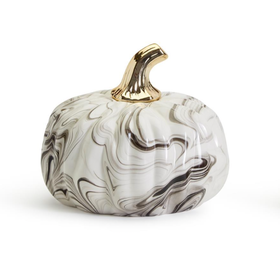 Two's Company Black & White Pumpkin- Large